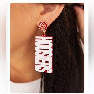 Brianna Cannon Indiana White and Crimson
HOOSIERS Earrings